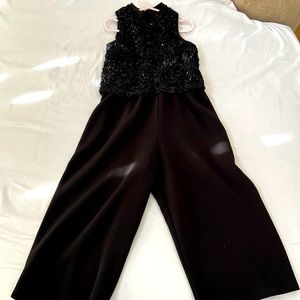 Bonnie Jean  Black jumpsuit- size 7-8